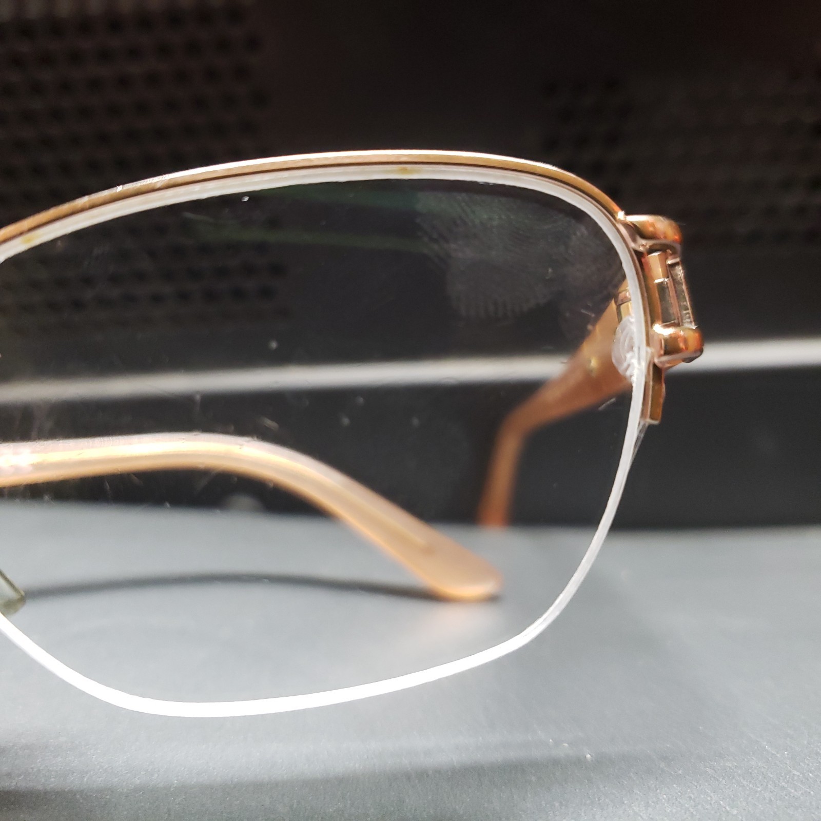 Versace Eyeglasses MOD. 1215-B 1052 Rose Gold Crystals Half Rim Italy 53 16 135 thumbnail 9