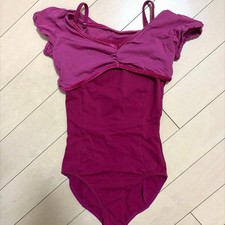 Chacott Ballet Leotard Bolero Set Red 150-155cm for Ages 14