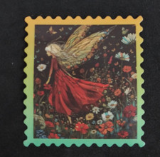 Fairy Picking Flowers Sticker 1.78" x 2" V