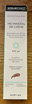 MD Solar Sciences MD Mineral BB Crème SPF 50 Sunscreen Dark Tinted Lotion 4/25