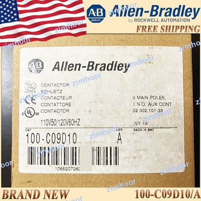 100-C09D10/A AB New IN BOX IEC Contactor 9 AMP 120VAC 100C09D10 serA Free Ship