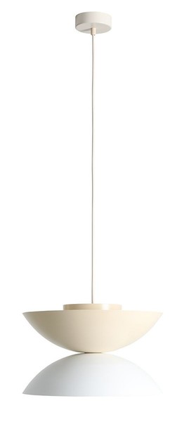HäNgelampe Esstisch Weiß Creme Metall Esszimmer B:37 Cm E27 Pendelleuchte KüChe-image