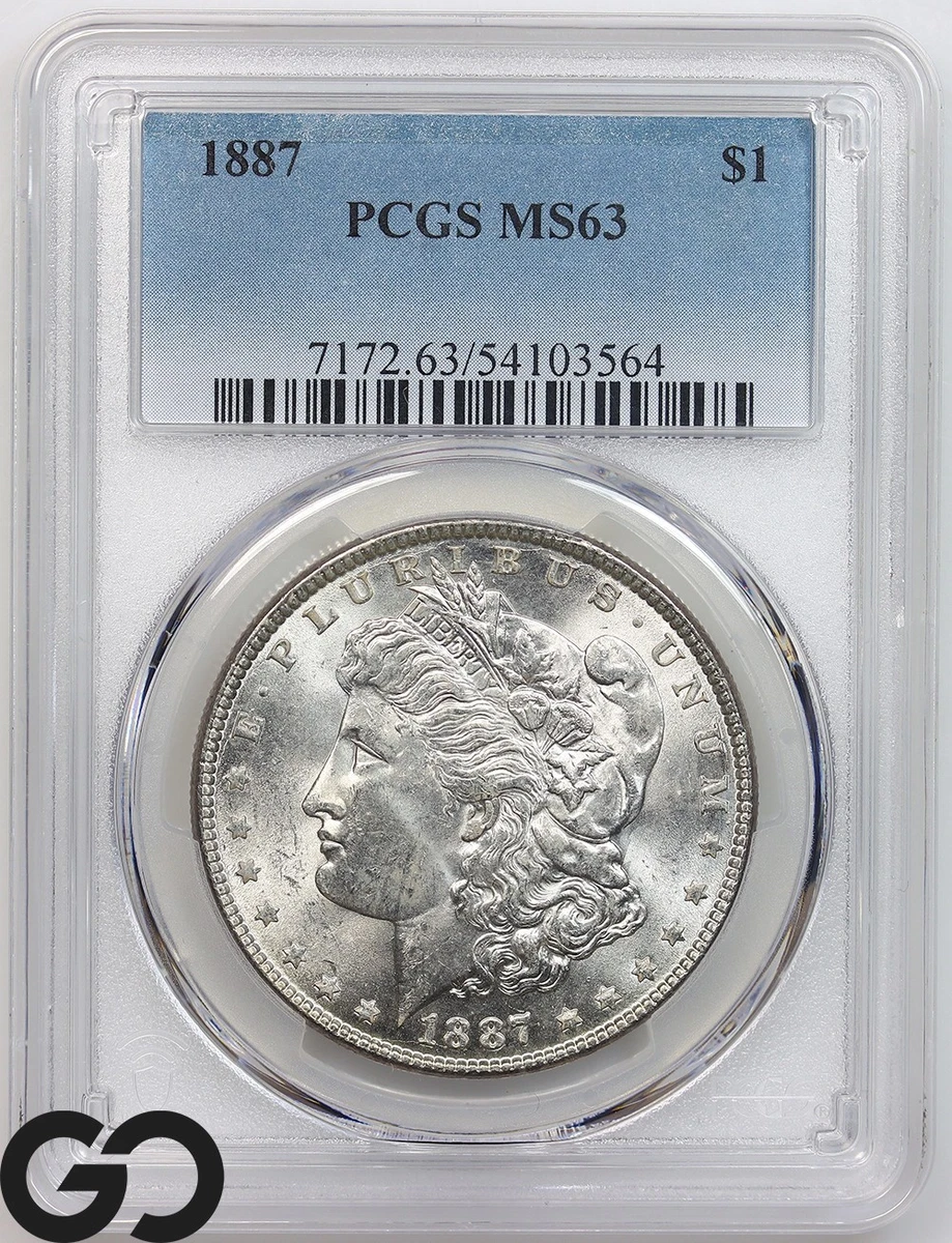 MS 63 Graded 1887 Year Morgan US Dollars (1878-1921) for sale | eBay