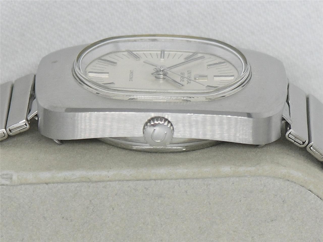 RARE VINTAGE 38MM MENS UNIVERSAL GENEVE "UNISONIC" ACCUTRON 2302 WATCH, RUNNING!