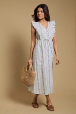 Dorothy Perkins Blue Midi Dress Womens Occasion Dresses