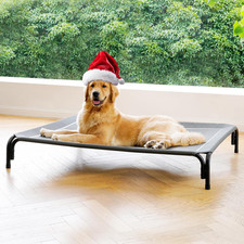 Elevated Dog Bed Raised Outdoor Dog Cot for Extra Large Dogs, Installation