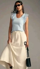 NEW - DOLAN Tulle Sleeve Tank Top, Size M 