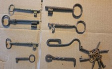 Vintage Skeleton Key Lot Small Large Brass Iron Heavy Metal Home Decor