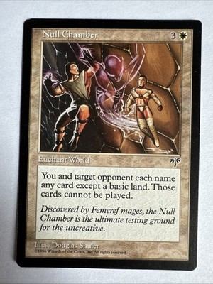 Null Chamber # Rare Mirage MTG NP Near Mint or Better