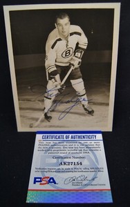 KENNY KEN HODGE SR Autographed3.75x5" Photo PSA/DNA BOSTON BRUINS AUTO
