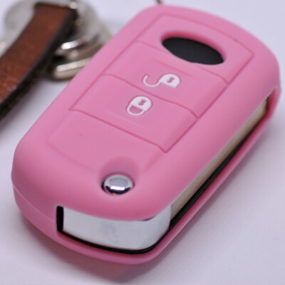Klapp Schlüssel Cover Hülle Case Pink für Land Rover Discovery 3 Range Rover LR3