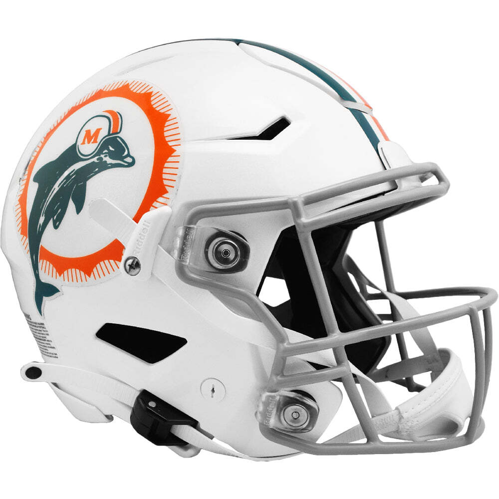 miami dolphins replica helmet speedflex Miami Dolphins Throwback Tribute Riddell SpeedFlex Authentic Football Helmet