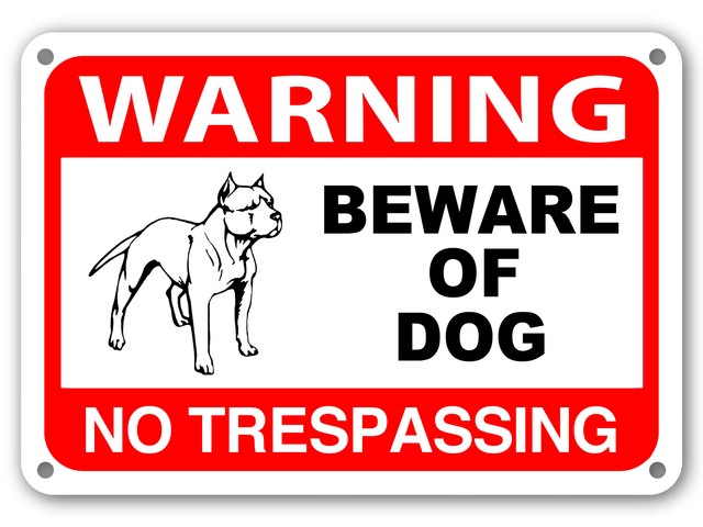 beware of attack dog