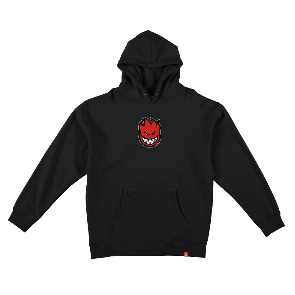 Spitfire Bighead Mid Fill Pullover Hoody in Black and Red
