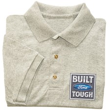 Ford polo shirt Built Ford Tough sign men's collared shirt button up tee shirt