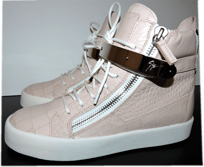 Giuseppe Zanotti Cocodrilo en relieve de alta Top tenis Zapato de cremallera doble 39 - 8.5 Giuseppe Zanotti Cocodrilo en relieve de alta Top tenis Zapato Zapato Zapato de cremallera doble 39 - 8.5 auténtico