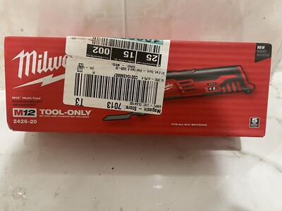 Milwaukee M12 Cordless Oscillating Multi-Tool 2426-20 Sander Attach 12V - SEALED
