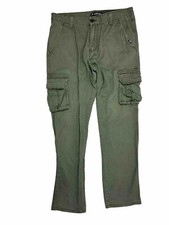 VTG Y2K Streetwear Skater Cargo Pants Mens 32-32 Baggy Chino Straight Fit Pants