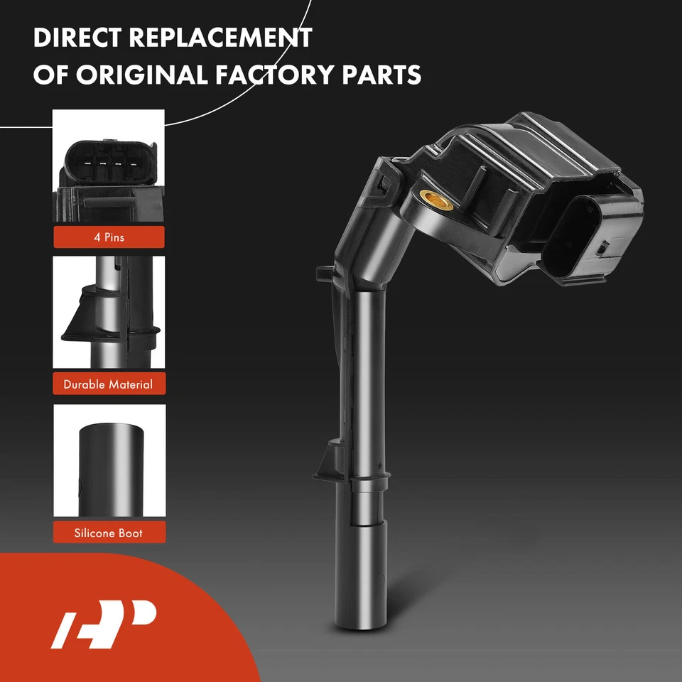 A-Premium 4x Bobina de encendido + 4x Bujía de iridio para Mercedes-Benz CLA45 AMG Foto 4 de 4