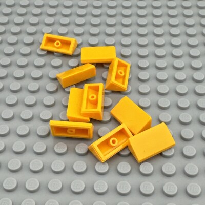 LEGO Slope - Bright Light Orange - 30 Degree  1 x 2 x 2/3 - QTY x10