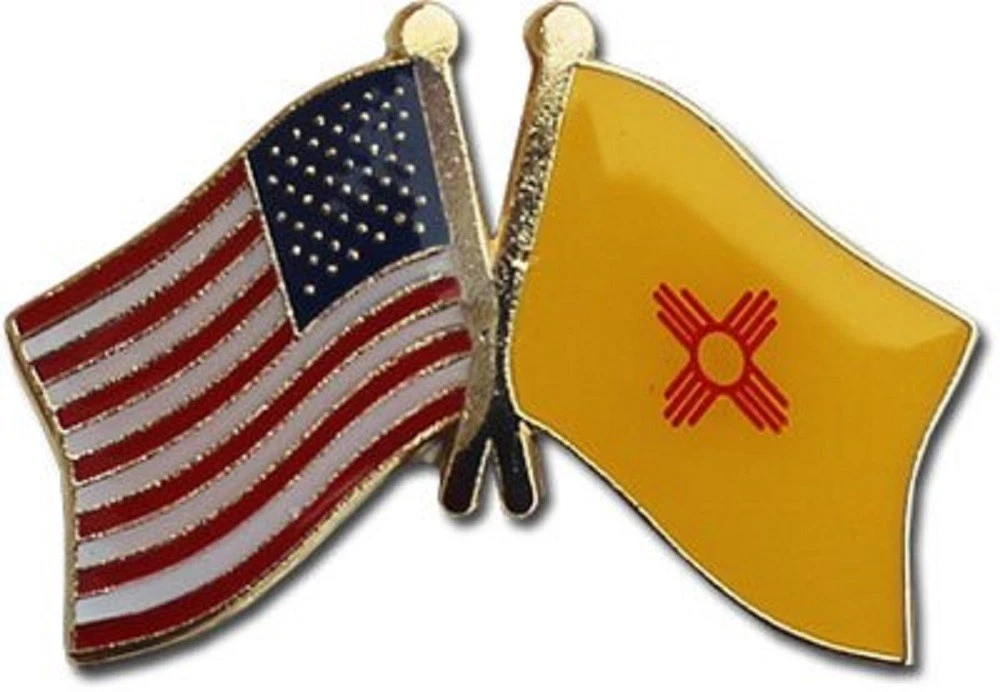 Wholesale Pack of 50 USA American New Mexico Friendship Flag Hat Cap lapel Pin