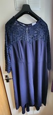 Yours London Navy Lace Dress Size XXL Curve Occasion Wedding Evening