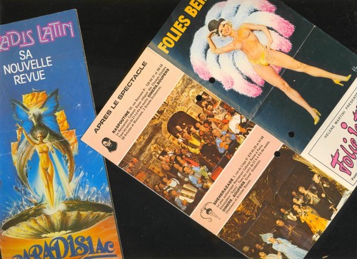 pinups d"ASLAN" 1985 PARIS Folies Bergere Paradis Latin LIDO Moulin Rouge Ticket - Bild 5 von 6