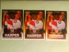 2011 Bowman Chrome Bryce Harper Retail Exclusive Bryce Harper RED SILVER & GOLD 