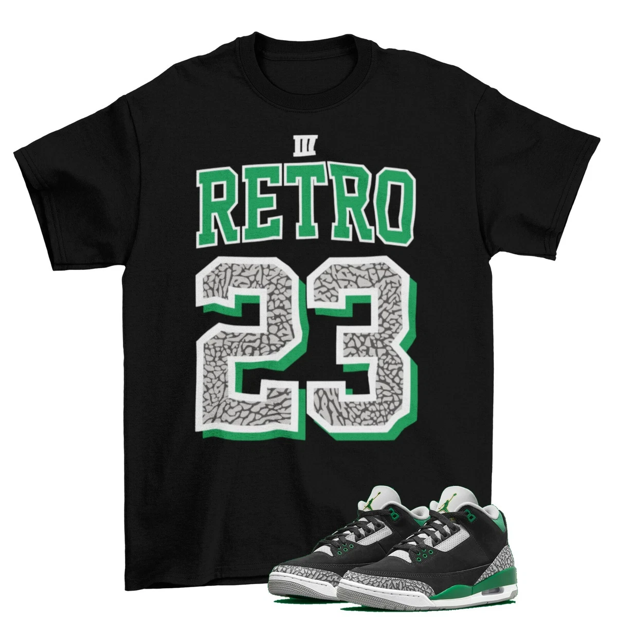Retro 3 sales chlorophyll shirt