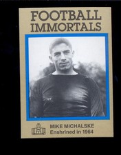 1985 Immortals MIKE MICHALSKE Green Bay Packers Hall of Fame Card