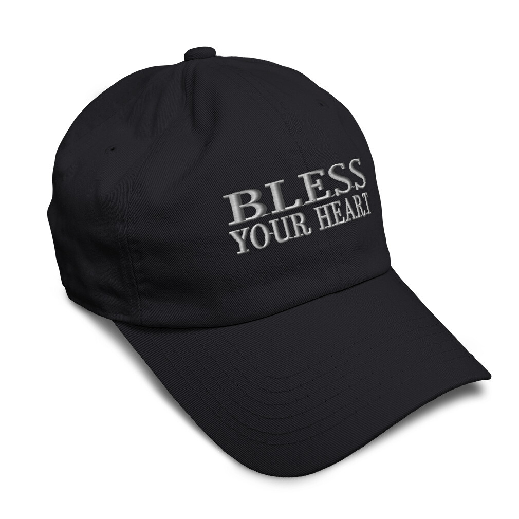 Soft Women Baseball Cap Bless Your Heart A Embroidery Dad  display picture 1