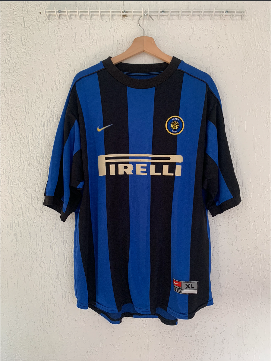 2000年モデル　NIKE インターミラノ　サード（レプリカ）　サイズ: XL Inter Milan 1999 2000 Nike Home Soccer Jersey Ronaldo Men's