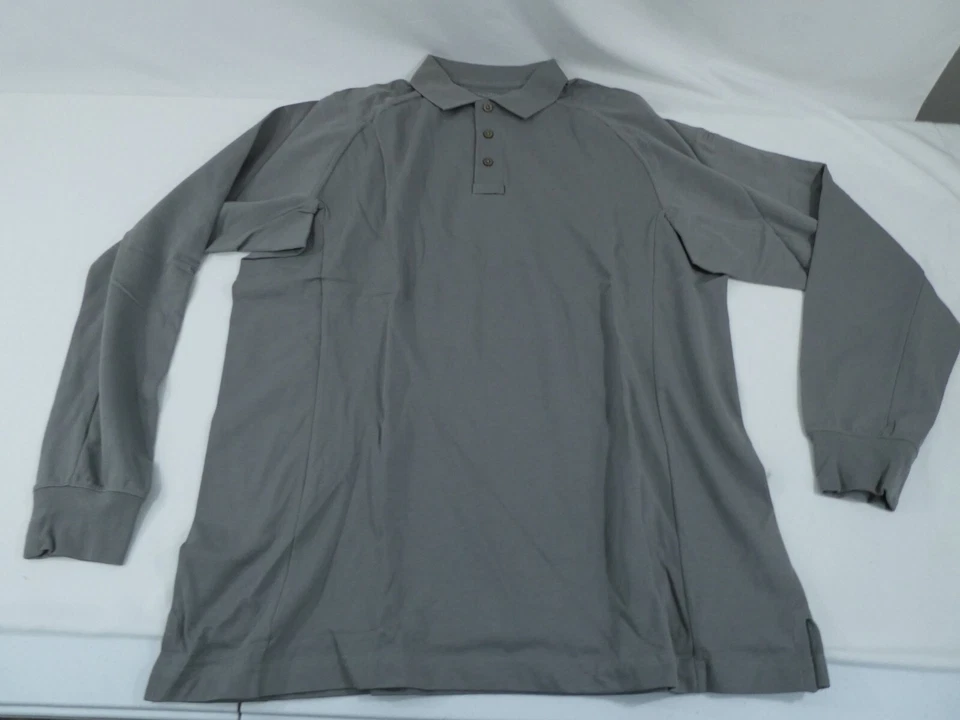 HORACE 小号全新 DIMENSION® 长袖衬衫 HS5135 灰色大号常规 — 第 2/4 张图片