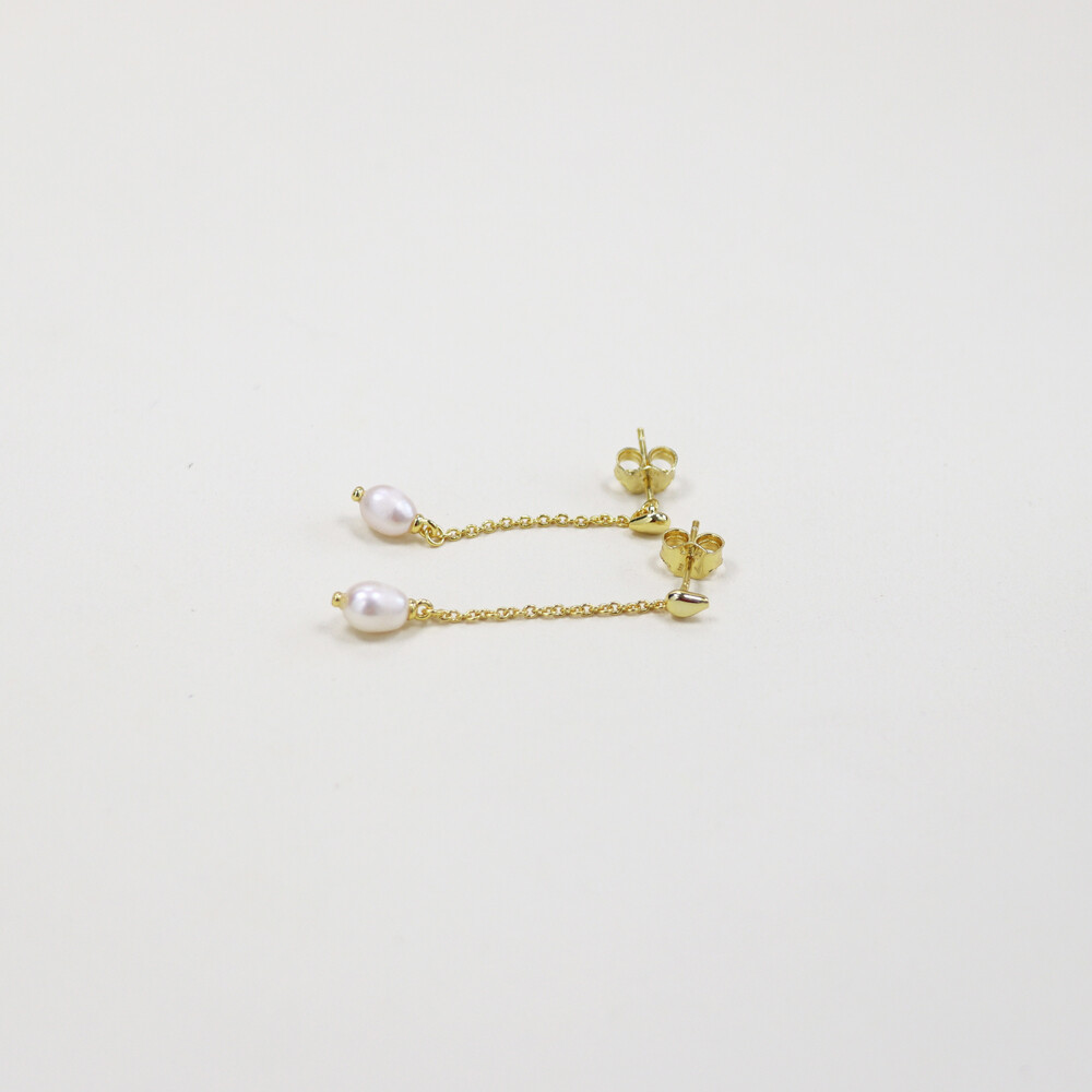 Pandora Treated Freshwater Pearl Drop Earrings