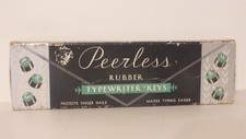 Peerless Vintage Rubber Typewriter Keys with original Box Newark NJ thumbnail