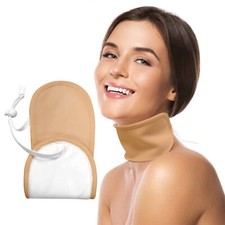 Castor Oil Neck Wrap-Reusable pack for thyroid detox and support, effective