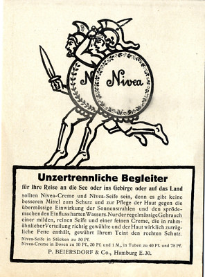 P.Beiersdorf & Co. Hamburg NIVEA Creme & Seife Markenwerbung von 1912