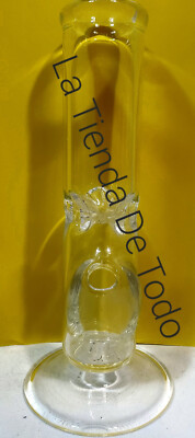 10''  BEAKER STYLE TOBACCO SMOKING CLEAR GLASS Pipe READ