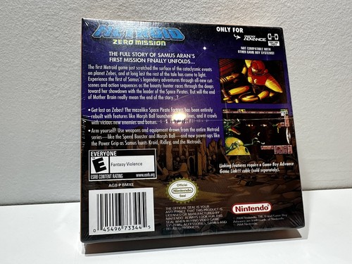 Metroid: Zero Mission (Nintendo Game Boy Advance, 2004) Brand New Sealed - Picture 2 of 7