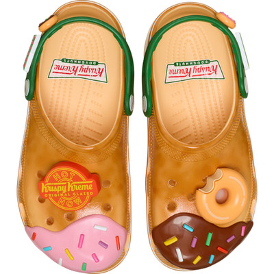 CROCS Crispy Cream Donut Classic Clog 211443 Unisex Sandal Slipper M7 W9 Krispy Kreme and Crocs Reveal Glazed Doughnut-Inspired Clogs main image 2