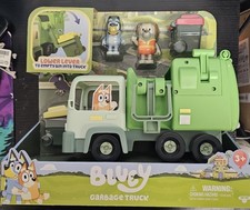 Moose Toys Bluey Garbage Truck - 2.5" Bluey and Bin Man Figures with Playset