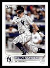Trey Amburgey 2022 Topps #263b New York Yankees ROOKIE Buy10get5FREE