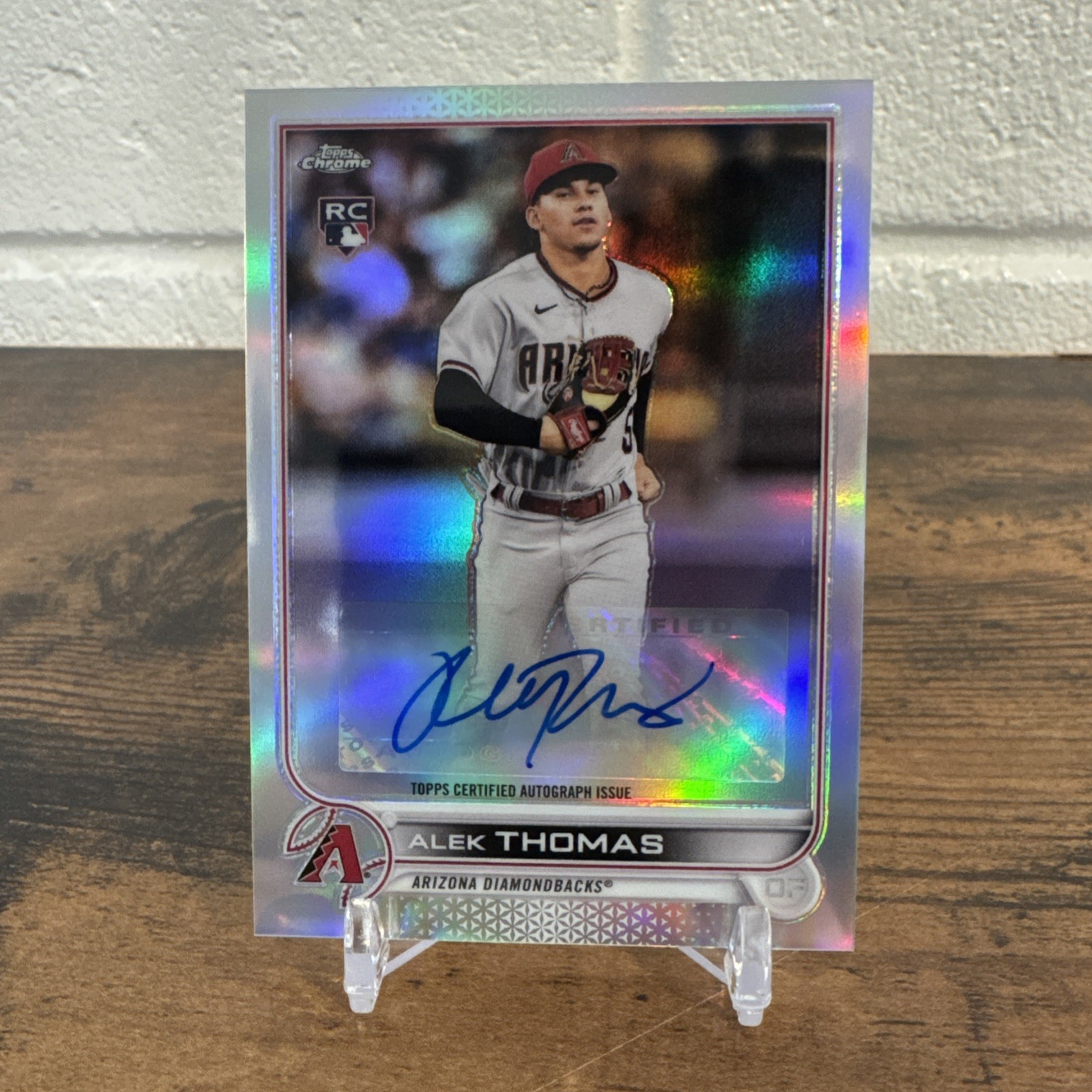 2022 Topps Chrome Update Series - Autographs Alek Thomas #AC-AT Rookie
