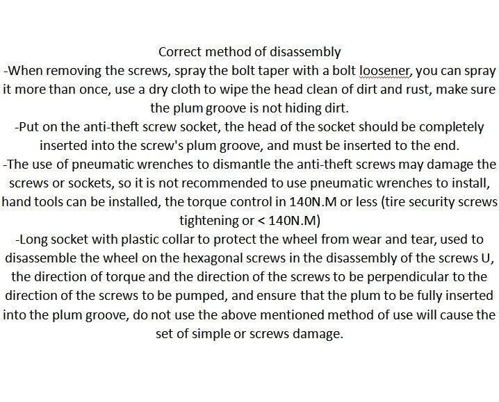 Tuerca de bloqueo de rueda tornillo antirrobo tuerca enchufe llave de extracción para Mercedes-Benz Foto 4 de 4