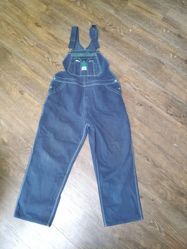 Liberty Bib Overalls Mens 42x30 Blue Denim 100% Cotton Pockets Adjustable Strap