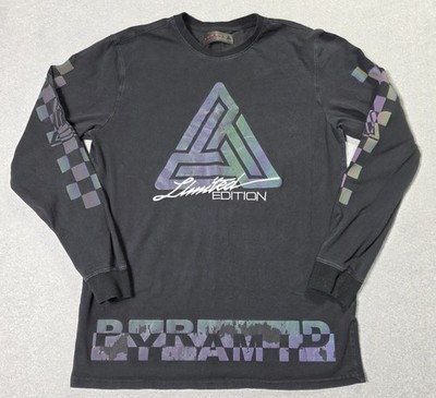 Black Pyramid Shirt Mens S Black Limited Edition Chris Brown Streatwear