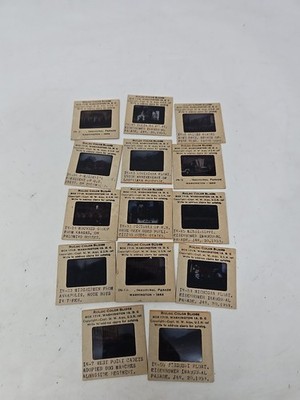 1953 Eisenhower Inaugural Parade  Film Slides Lot  Floats  Cars Washington D. C.