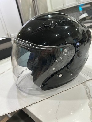 BILT ROUTE DOT MOTORCYCLE HELMET FMVSS NO. 218 SIZE XL BLACK