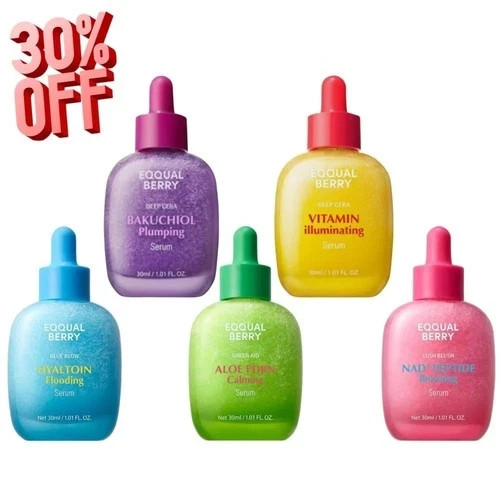 EQQUALBERRY Vitamin Illuminating Serum Bakuchiol Plumping Face Serum 30ml