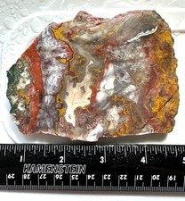 Moroccan Apple Valley Agate Slab, 3x4", Cabbing/Lapidary